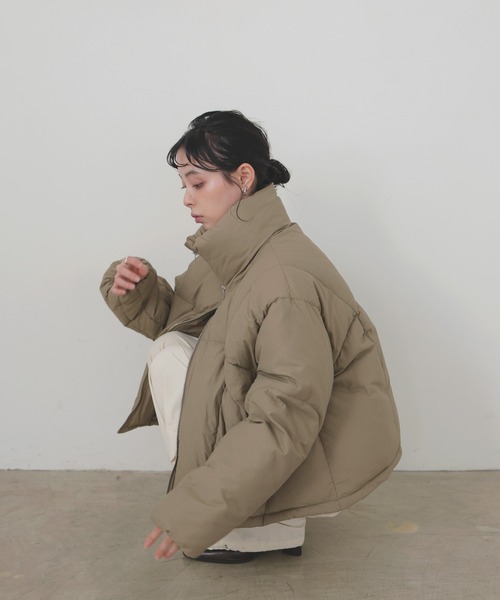 LIAN（リアン） ダウンコート ダウンジャケット チェックファイバー