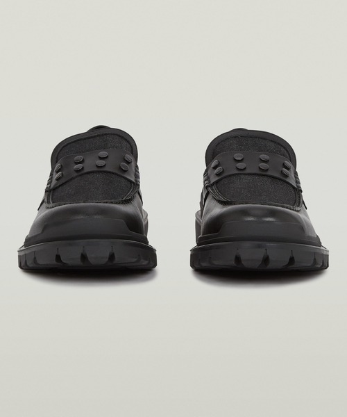 G-STAR RAW ローファー BLAKE LOAFER/レザーxデニム 異素材ミックス