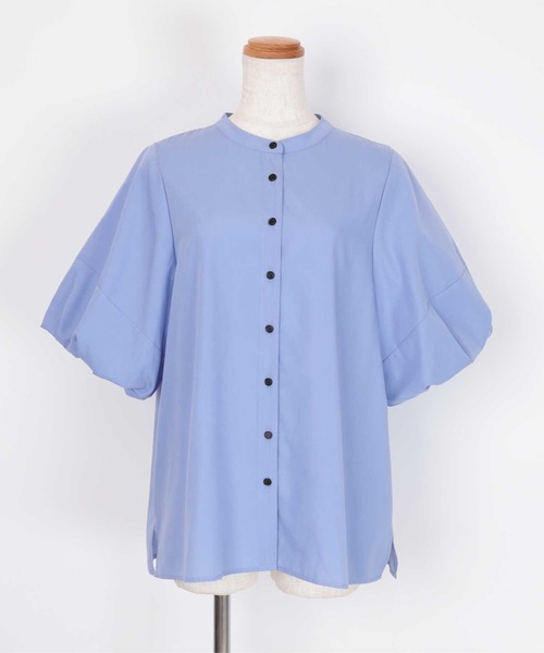 「ur's」 半袖ブラウス S ダークネイビー レディース_画像8