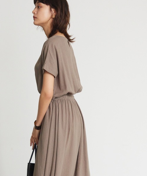 「OMNES」 ノースリーブワンピース FREE ブルー レディース_画像3