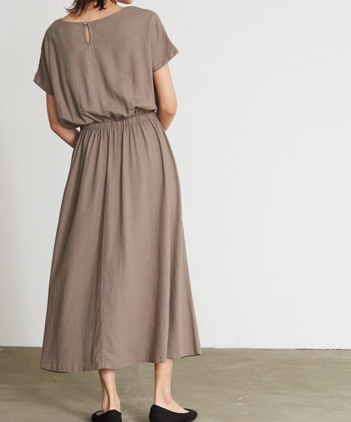 「OMNES」 ノースリーブワンピース FREE ブルー レディース_画像4