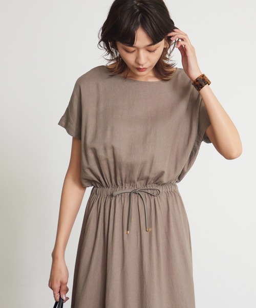 「OMNES」 ノースリーブワンピース FREE ブルー レディース_画像9