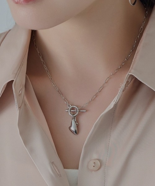 Phoebe（フィービー） ネックレス ハートプレートチョーカーネックレス