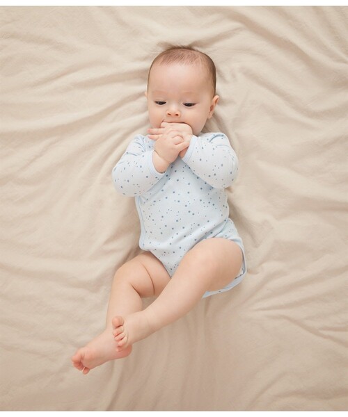 ！！！！早いもの勝ち！！！！【新品未使用】PETIT BATEAU ベビー肌着 PETIT BATEAU（プチバトー） ベビー肌着 長袖あわせボディ3枚組