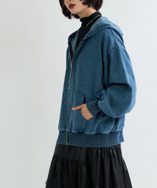 A.D.C.L. ブルゾン アウター 抜け感を演出！ヴィンテージ風フード