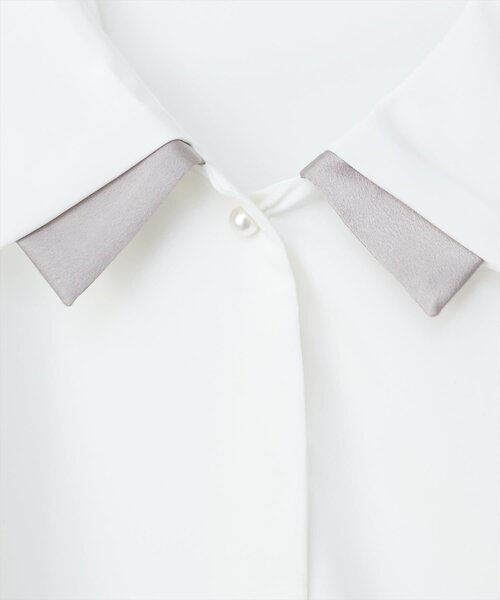 「natural couture」 半袖シャツ FREE サックスブルー レディース_画像5