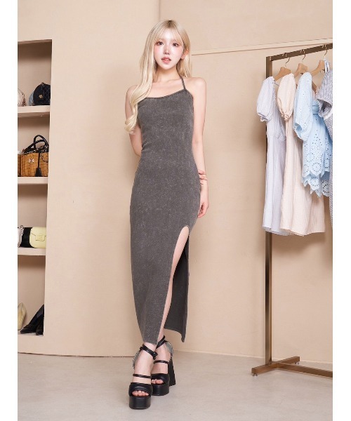 「Darich」 キャミソールワンピース FREE ピンク レディース_画像7