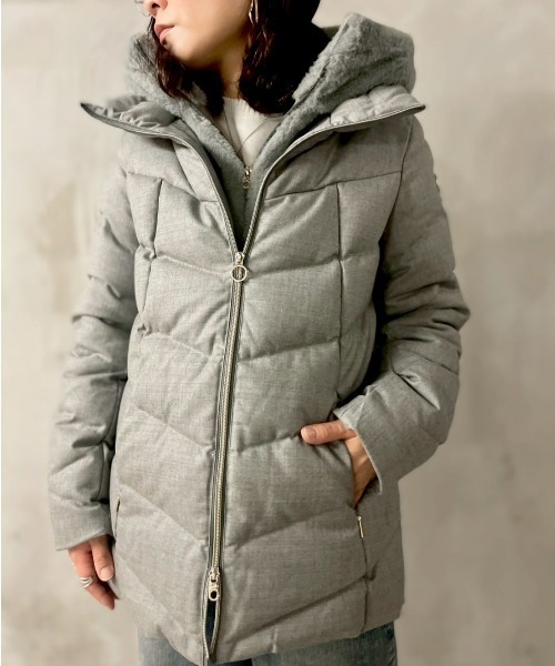 ダウンコート ダウンジャケット CAPEHORN（ケープホーン）WOOL ALVAREZ レディースの画像