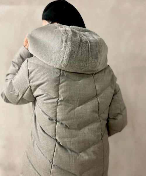ダウンコート ダウンジャケット CAPEHORN（ケープホーン）WOOL ALVAREZ レディースの画像