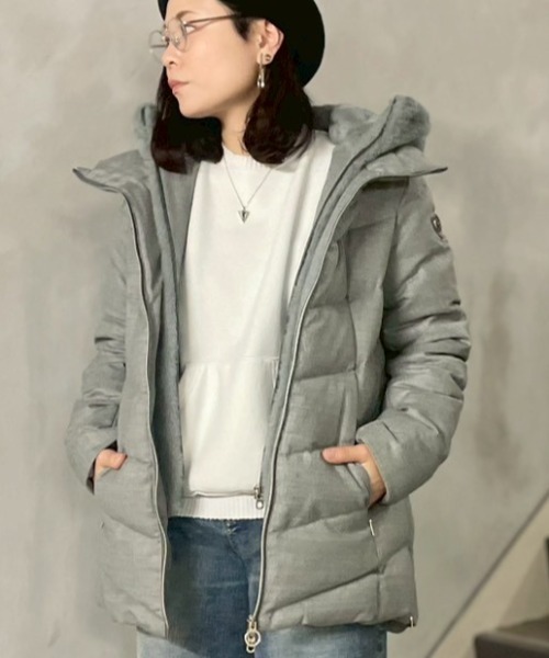 ダウンコート ダウンジャケット CAPEHORN（ケープホーン）WOOL ALVAREZ レディースの画像