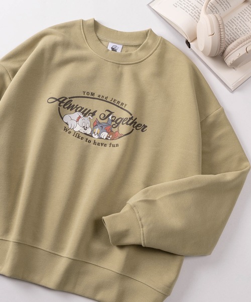 9番街レトロ　トレーナー トレーナー スウェット 「71」「TOM＆JERRY/トムとジェリー」バック