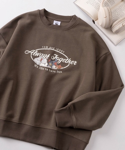 9番街レトロ　トレーナー トレーナー スウェット 「71」「TOM＆JERRY/トムとジェリー」バック