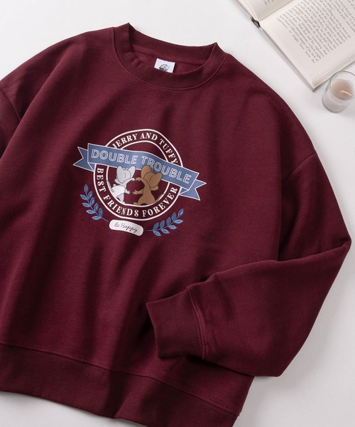 9番街レトロ　トレーナー トレーナー スウェット 「71」「TOM＆JERRY/トムとジェリー」バック