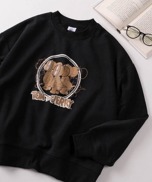 9番街レトロ　トレーナー トレーナー スウェット 「71」「TOM＆JERRY/トムとジェリー」バック