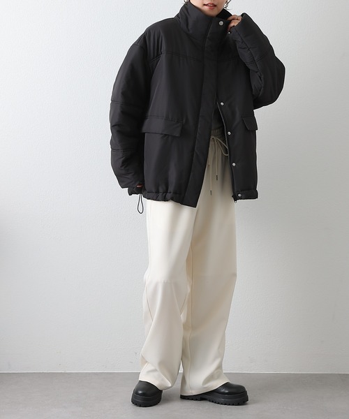 新品 パルクロ限定 PON企画中綿スタンドカラージャケット ブラック パルクロ限定】PON企画中綿スタンドカラージャケット | CIAOPANIC TYPY