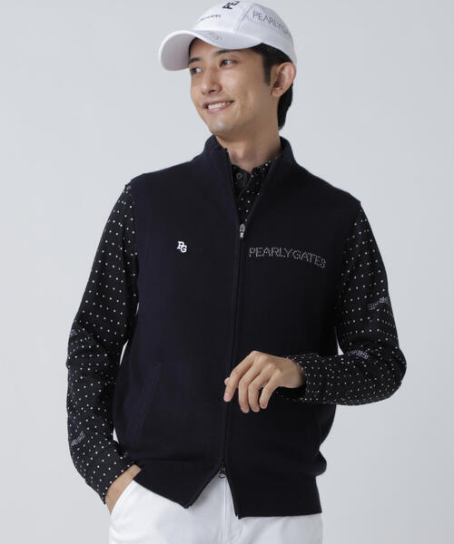 PEARLY GATES（パーリーゲイツ） セーター ニット 12G部分ジャガード