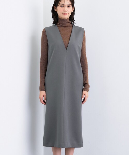 INDIVI（インディヴィ） ワンピース ウールライクジャンパードレス