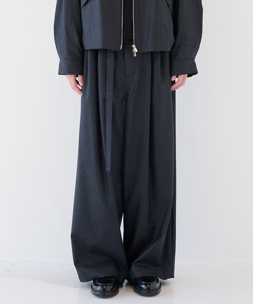 SHAREEF（シャリーフ） パンツ 「SHAREEF」2/72強圧縮フラノ ワイド