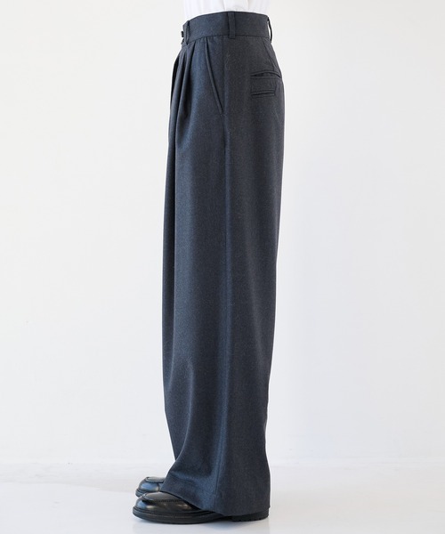 SHAREEF（シャリーフ） パンツ 「SHAREEF」2/72強圧縮フラノ ワイド