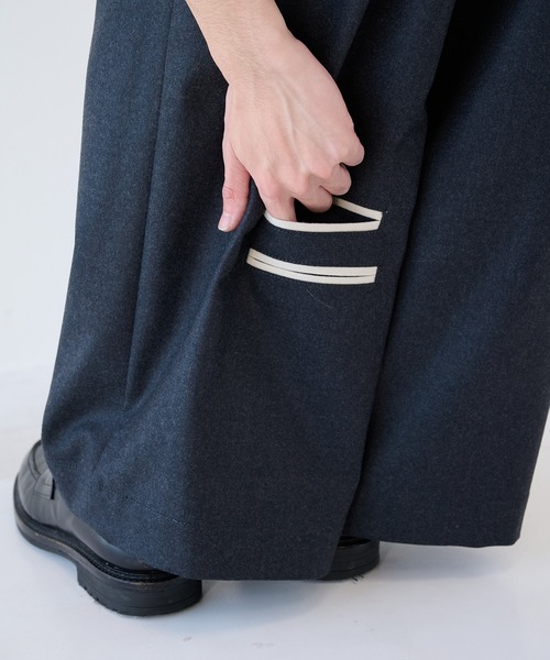 SHAREEF（シャリーフ） パンツ 「SHAREEF」2/72強圧縮フラノ ワイド