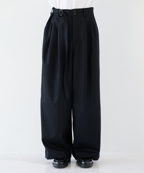 SHAREEF（シャリーフ） パンツ 「SHAREEF」2/72強圧縮フラノ ワイド