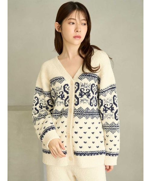 SNIDEL HOME パジャマ ルームウェア ノルディックカーディガン