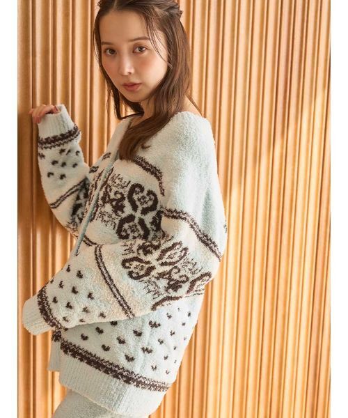 SNIDEL HOME パジャマ ルームウェア ノルディックカーディガン