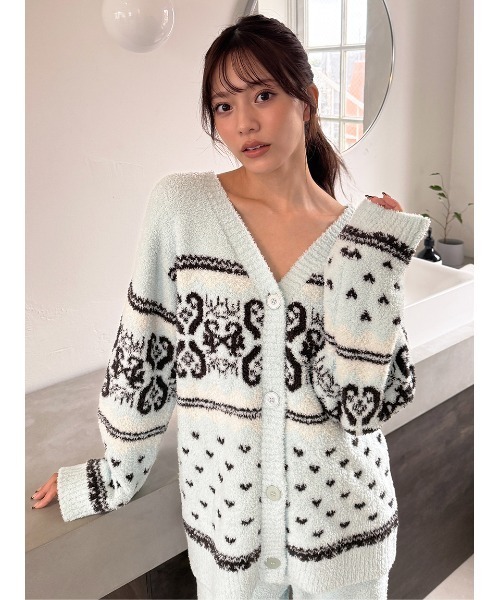 SNIDEL HOME パジャマ ルームウェア ノルディックカーディガン