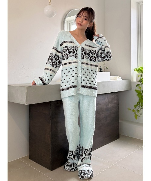 SNIDEL HOME パジャマ ルームウェア ノルディックカーディガン