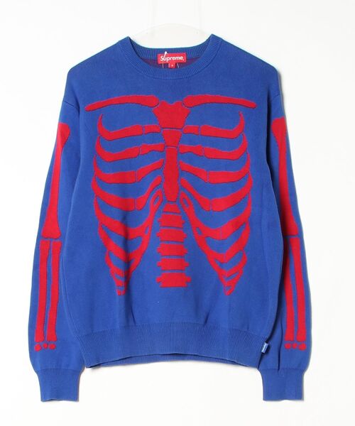 Supreme（シュプリーム） 長袖ニット S ブルー メンズ : ZOZOTOWN