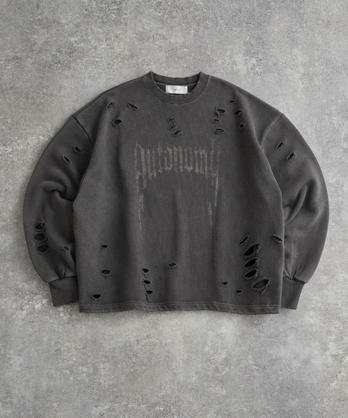 「ADRER」 スウェットカットソー S グレー メンズ_画像4