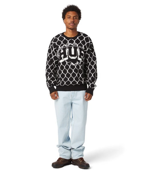 「HUF」 長袖ニット X-LARGE ブラウン系その他 メンズ_画像6