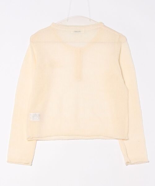 「TINA：JOJUN」 長袖ニット M アイボリー レディース_画像2