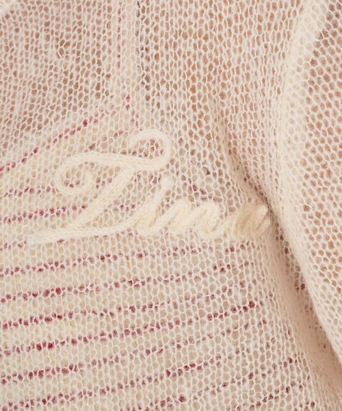 「TINA：JOJUN」 長袖ニット M アイボリー レディース_画像8