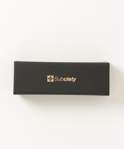 「Subciety」 サングラス FREE ブラック×グリーン メンズ_画像4