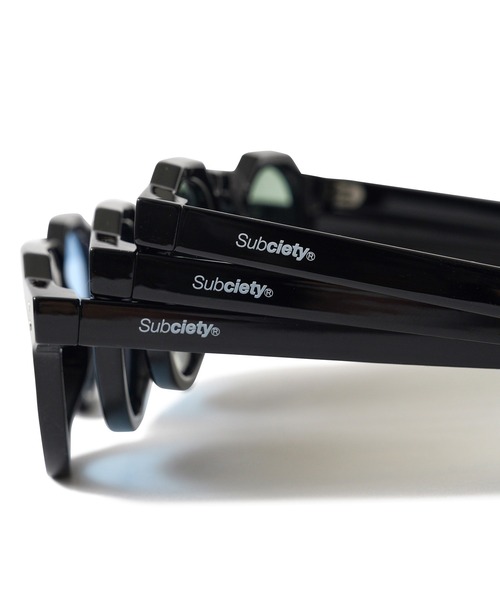 「Subciety」 サングラス FREE ブラック×グリーン メンズ_画像9