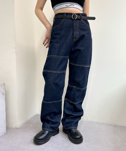 「WHO'S WHO gallery」 デニムパンツ FREE サックスブルー レディース_画像7