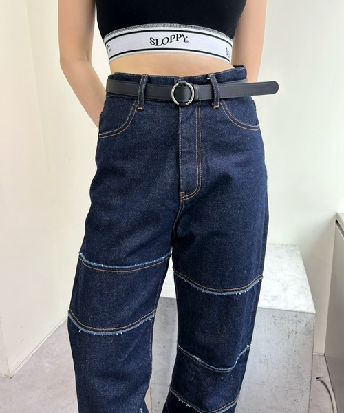 「WHO'S WHO gallery」 デニムパンツ FREE サックスブルー レディース_画像8