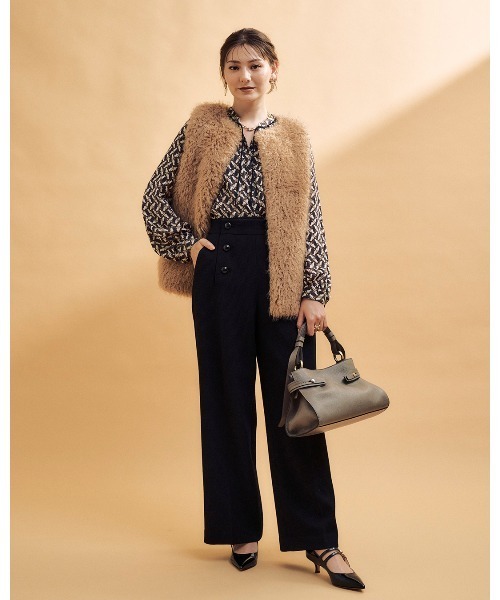 「ANAYI」 ベスト 38 グレー レディース_画像2