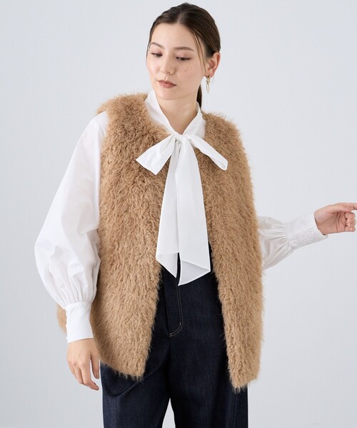 「ANAYI」 ベスト 38 グレー レディース_画像4