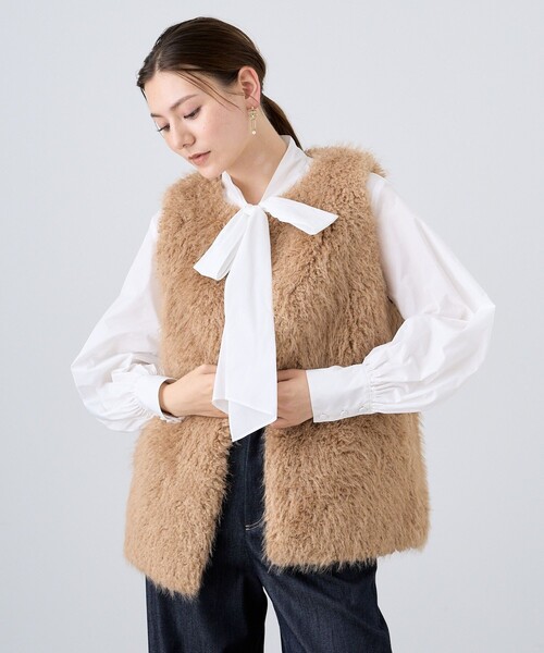 「ANAYI」 ベスト 38 グレー レディース_画像9