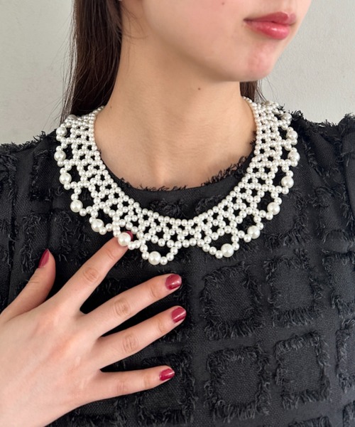 超美品 2連パールネックレス 豪華 大ぶり ハートコスチュームジュエリー 結婚式 ネックレス パールアソートネックレス 結婚式 お呼ばれ パーティー