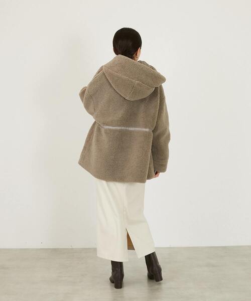 MELROSE claire（メルローズクレール） モッズコート コート 「ボア