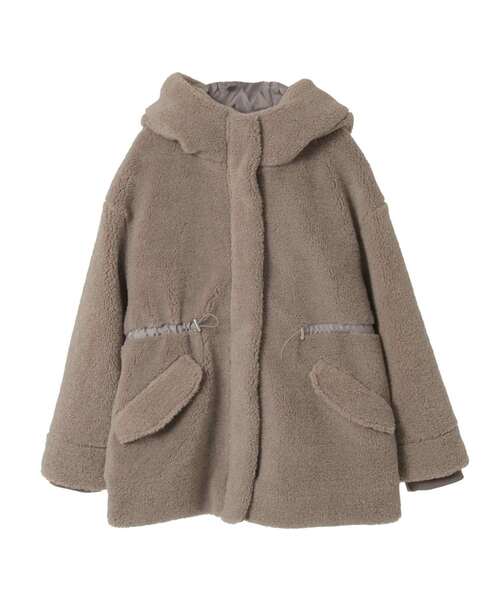 MELROSE claire（メルローズクレール） モッズコート コート 「ボア