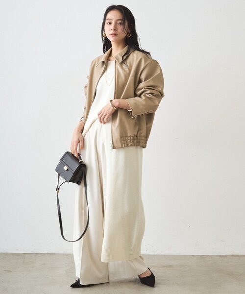 Loungedress（ラウンジドレス） ワンピース ハイスリットニット