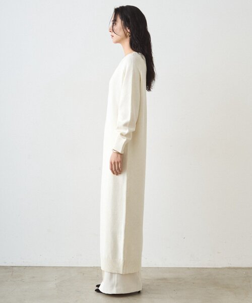 Loungedress（ラウンジドレス） ワンピース ハイスリットニット