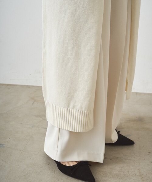 Loungedress（ラウンジドレス） ワンピース ハイスリットニット