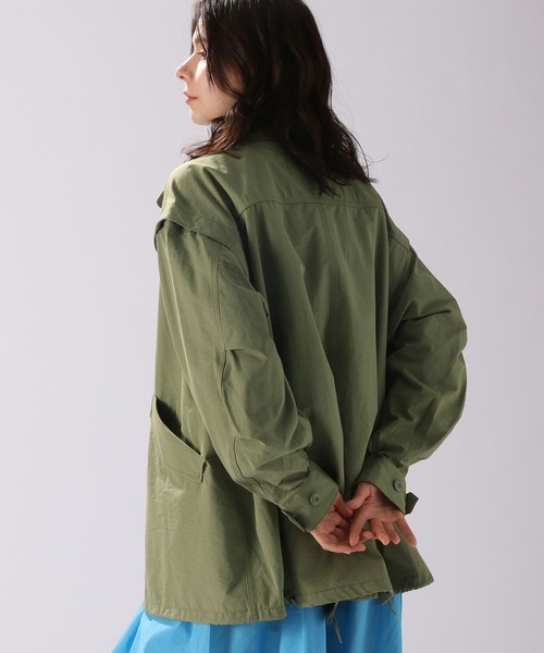niko and…（ニコアンド） ミリタリージャケット FREE グリーン