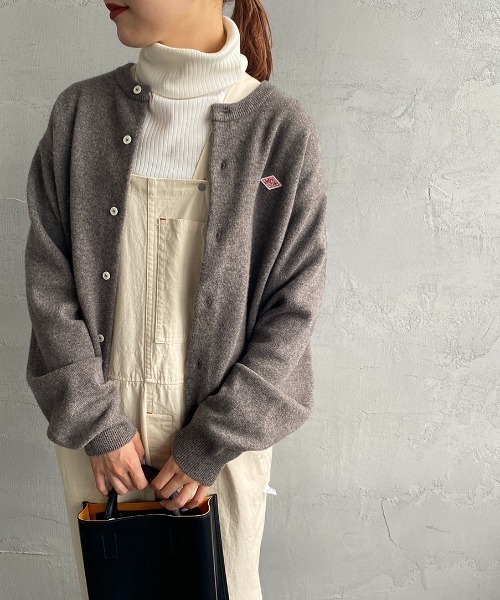 Danton（ダントン） ニットカーディガン 34 グレイッシュベージュ