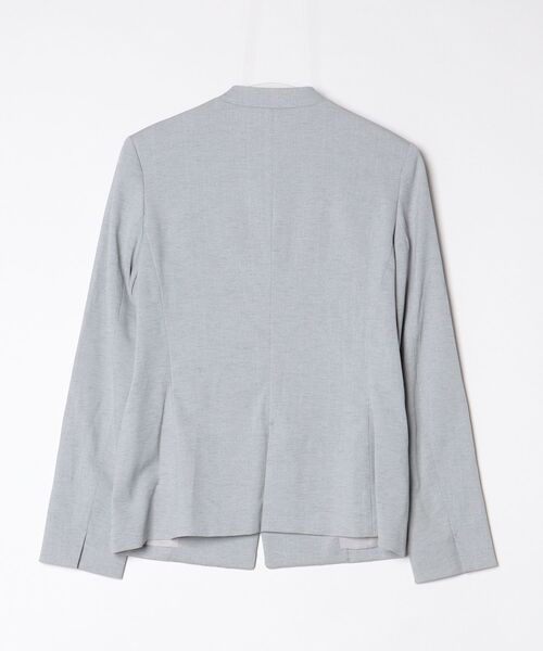 PLST（プラステ） ノーカラージャケット L グレー レディース